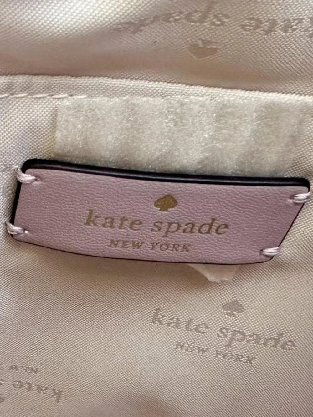 Kate Spade Lavender Crescent Crossbody Shoulder Bag Silver Hardware - Picture 3 of 3
